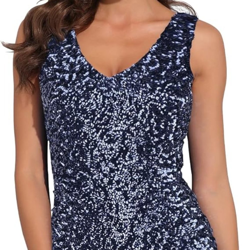 Sexy Deep V Neck Sequin Glitter Bodycon Stretchy Mini Party Dress